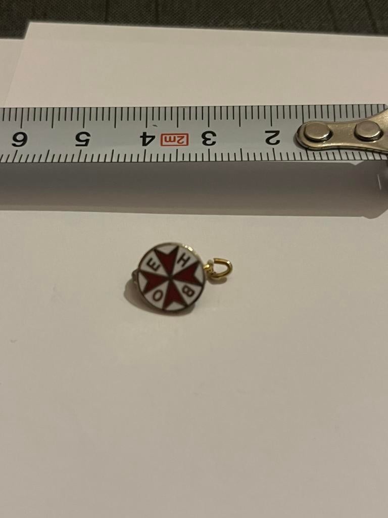 vintage EHBO speld/button, Ophalen of Verzenden, Zo goed als nieuw, Overige onderwerpen