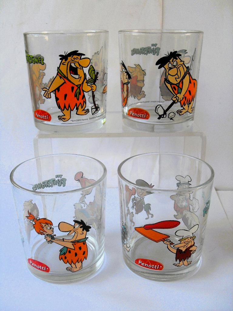 The Flintstones Glazen Set (1), Verzamelen, Stripfiguren, Ophalen of Verzenden, Overige figuren, Zo goed als nieuw, Gebruiksvoorwerp