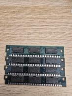Vintage 30-pin SIMM RAM modules (4MB 70ns + 3x 1MB 80ns), Computers en Software, RAM geheugen, Ophalen of Verzenden