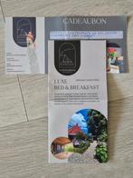 Cadeaubon 1 luxe overnachting B&B Waddendroom, Twee personen, Cadeaubon, Overige typen