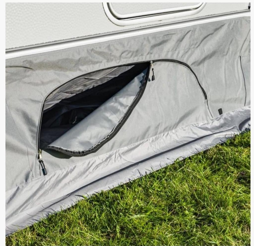Caravan tochtstrook met opbergruimte - Grijs, Caravans en Kamperen, Caravan accessoires, Ophalen of Verzenden