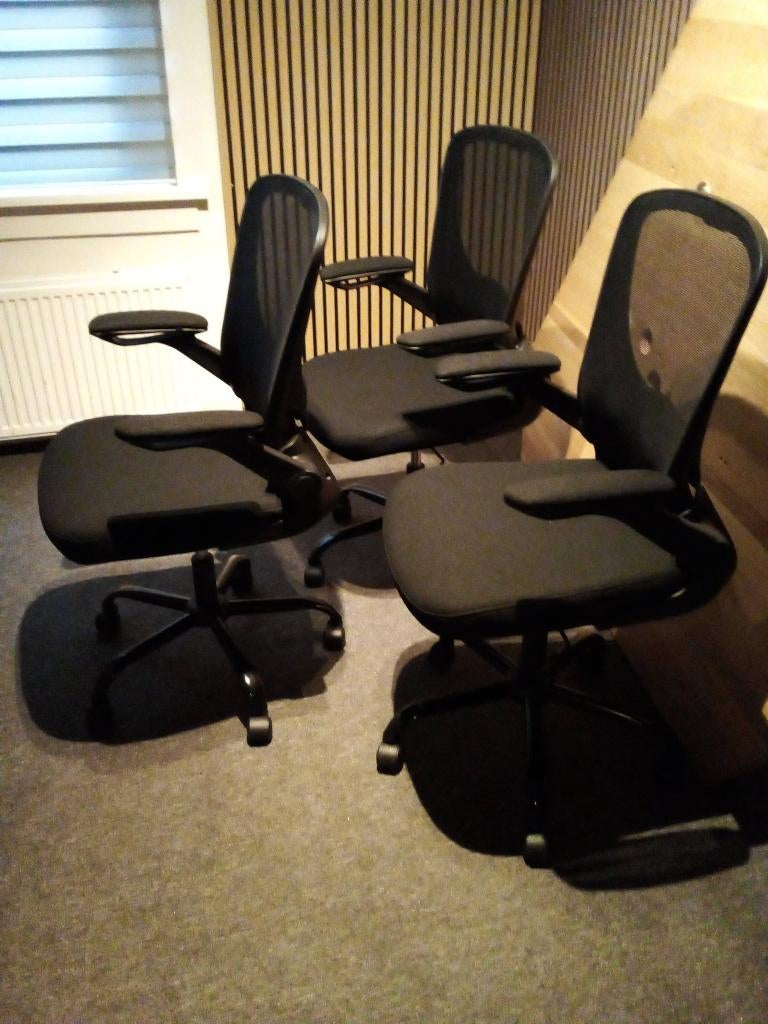 ergonomische stoelen, Huis en Inrichting, Bureaustoelen, Ophalen, Zo goed als nieuw, Zwart, Bureaufiets