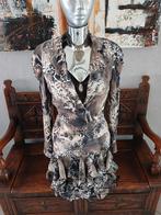 Jasje met rok (pak) tijgerprint, Kleding | Dames, Jasjes, Kostuums en Pakken, Kostuum of Pak, Bruin, Zo goed als nieuw, Sao Paulo