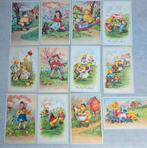 Pasen kinderen bloemen ansichtkaart a 1 euro pst, Verzamelen, Ophalen of Verzenden, Kinderen