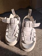 sandalen dames 40 Fisherman wit leer Dr. Martens, Wit, Dr. Martens, Gedragen, Sandalen of Muiltjes