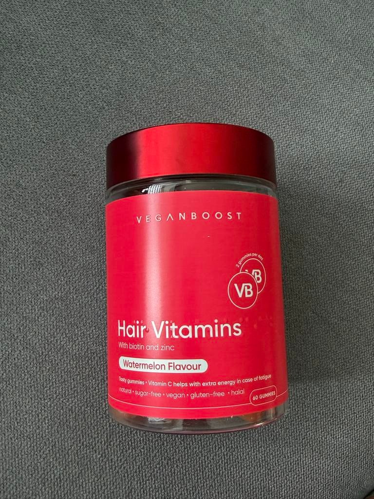 Veganboost Vitamins Haar & Nagels Gummies Watermeloen, Ophalen of Verzenden, Nieuw, Poeder of Drank