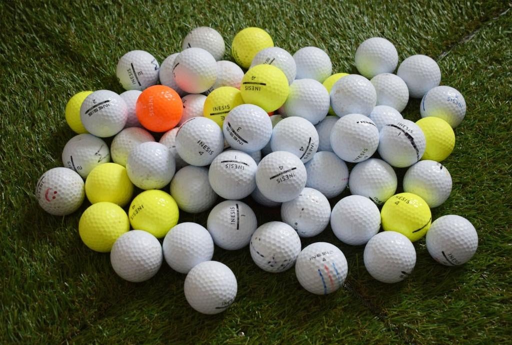 Inesis Golfballen 61 stuks, Sport en Fitness, Golf, Ophalen of Verzenden, Zo goed als nieuw, Bal(len), Overige merken