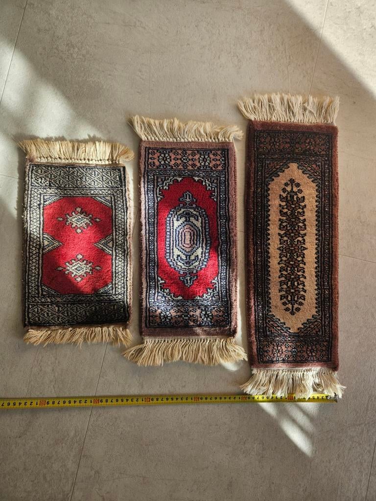 3 stuks klein tapijt pakistan, Ophalen of Verzenden, Nieuw