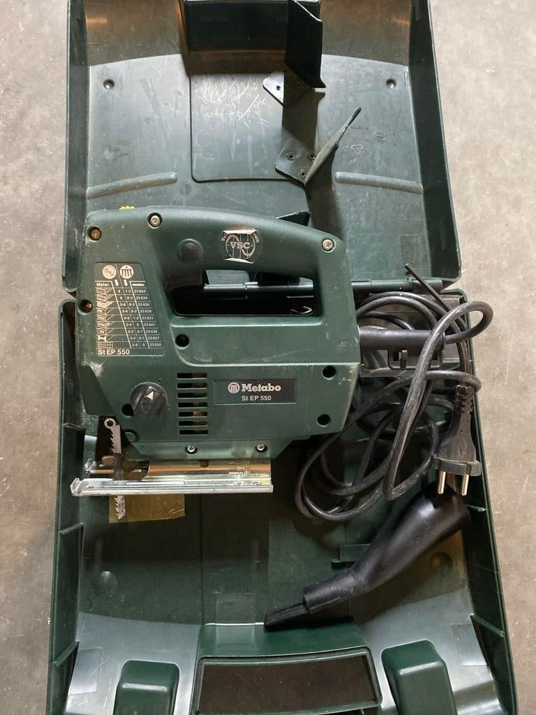 Metabo STEB 550 decoupeerzaag, Gebruikt, Variabele snelheid, Verzenden, Overige typen