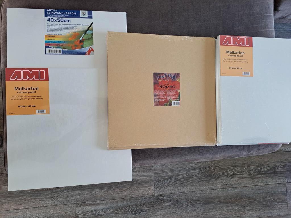 NIEUW Canvas panelen - 20 stuks (diverse maten), Ophalen of Verzenden, Nieuw, Doek