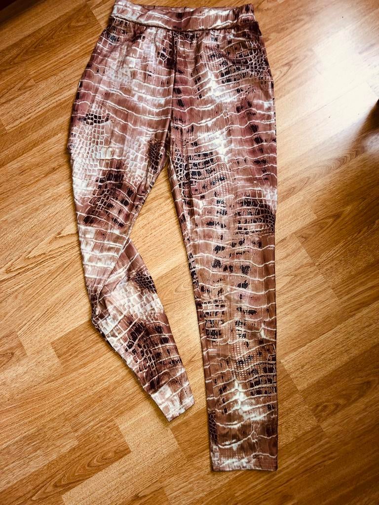 Legging met slangenlook, Kleding | Dames, Leggings, Maillots en Panty's, Legging, Bruin, Nieuw, Overige maten