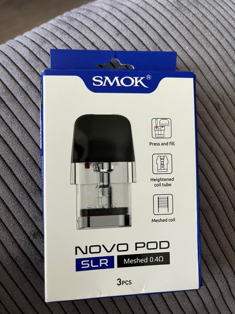 Smok Novo Pod SLR Meshed 0.4 2x, Ophalen of Verzenden, Zo goed als nieuw