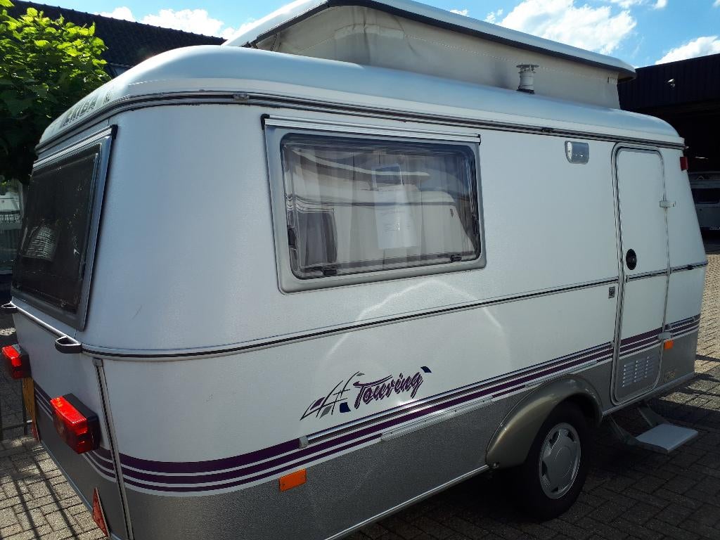 Eriba Triton, Caravans en Kamperen, Caravans, Particulier, tot en met 3, 750 - 1000 kg, Standaardzit, Eriba, 2 aparte bedden, Lengtebed