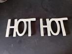 Decoratie HOT Metaal 2x, Ophalen of Verzenden, Reclamebord