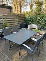 Hartman Prestige tuinset met tafel en 4 stoelen. ., Tuin en Terras, Ophalen, Gebruikt, Eettafel, Tuinset