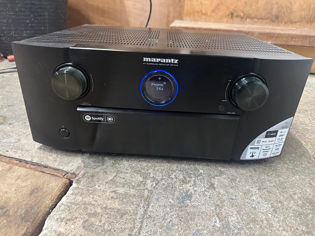 Marantz SR7012 Reciever, Audio, Tv en Foto, Versterkers en Receivers, Marantz, Ophalen of Verzenden, Zo goed als nieuw, 120 watt of meer