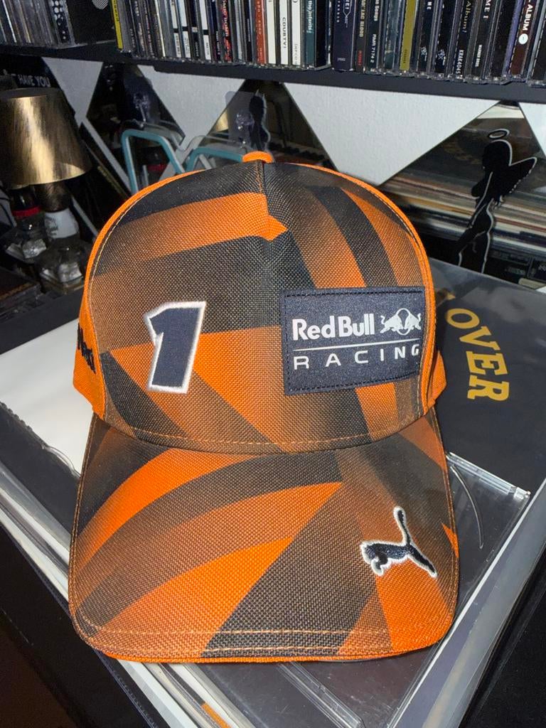 Nieuw Max Verstappen Red Bull Racing Pet - Oranje/Zwart, Kleding | Heren, Hoeden en Petten, Ophalen of Verzenden, Nieuw, One size fits all