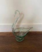 Glazen Zwaan Fruitschaal/Decoratie, Antiek en Kunst, Antiek | Glas en Kristal, Ophalen of Verzenden