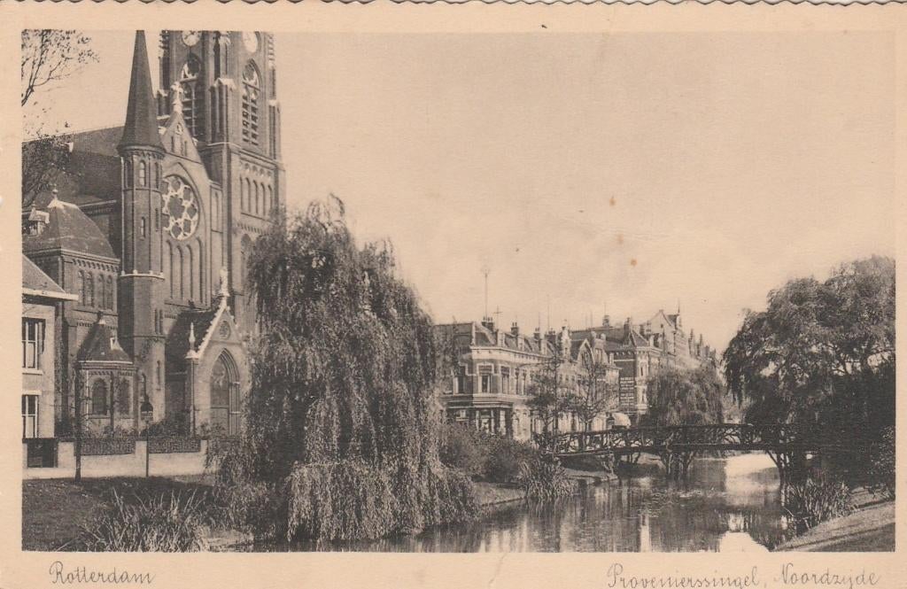 ROTTERDAM Provenierssingel Noordzijde, Verzenden, 1920 tot 1940, Ongelopen, Zuid-Holland