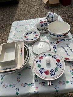 Boerenbont servies, Huis en Inrichting, Ophalen, Gebruikt, Overige typen, Aardewerk