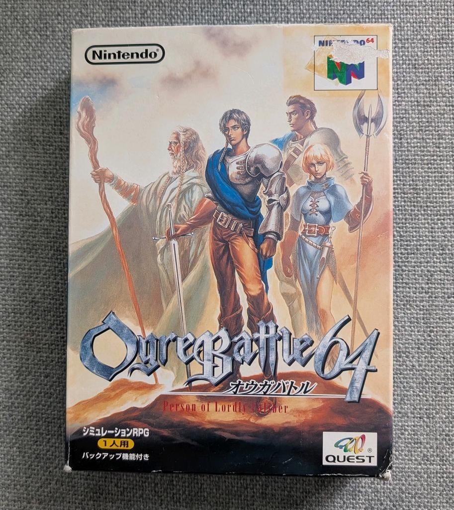Ogre Battle 64 Japans Nintendo 64, Gebruikt, Verzenden, 1 speler, Role Playing Game (Rpg)