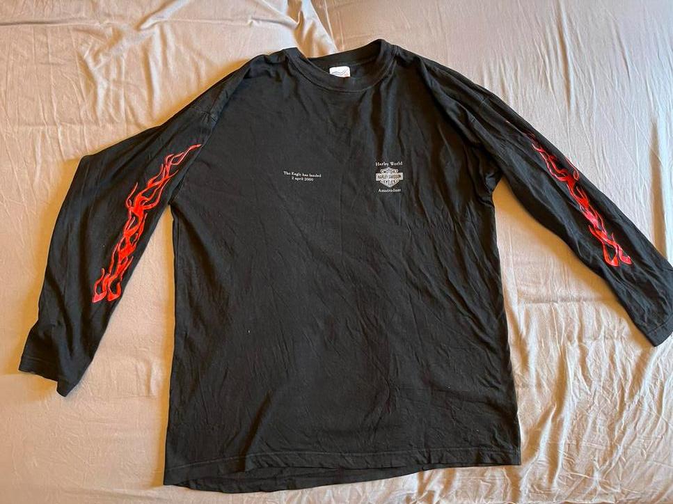 Vintage Harley World Amsterdam Shirt XL, Kleding | Heren, T-shirts, Ophalen of Verzenden, Gedragen, Maat 56/58 (XL), Zwart