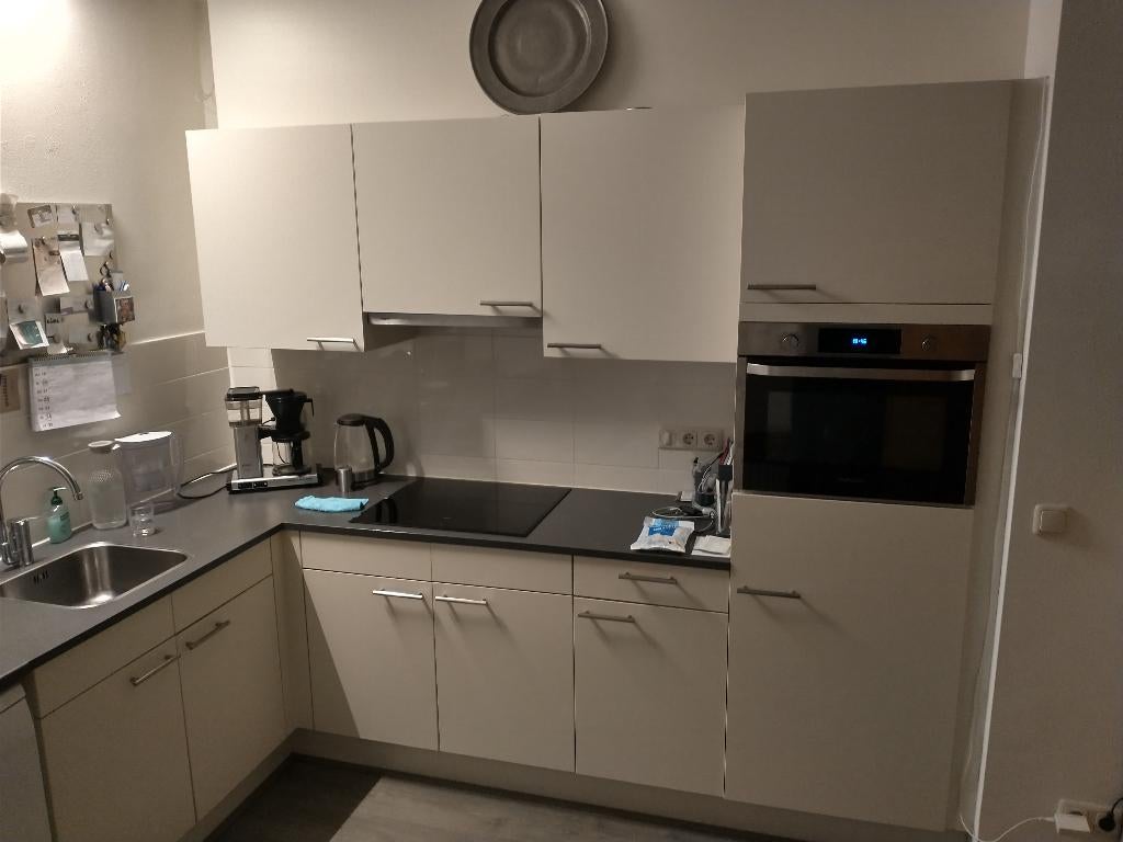 Keukenblok, Huis en Inrichting, Keuken | Complete keukens, Ophalen, Gebruikt, Wit, Hoekkeuken