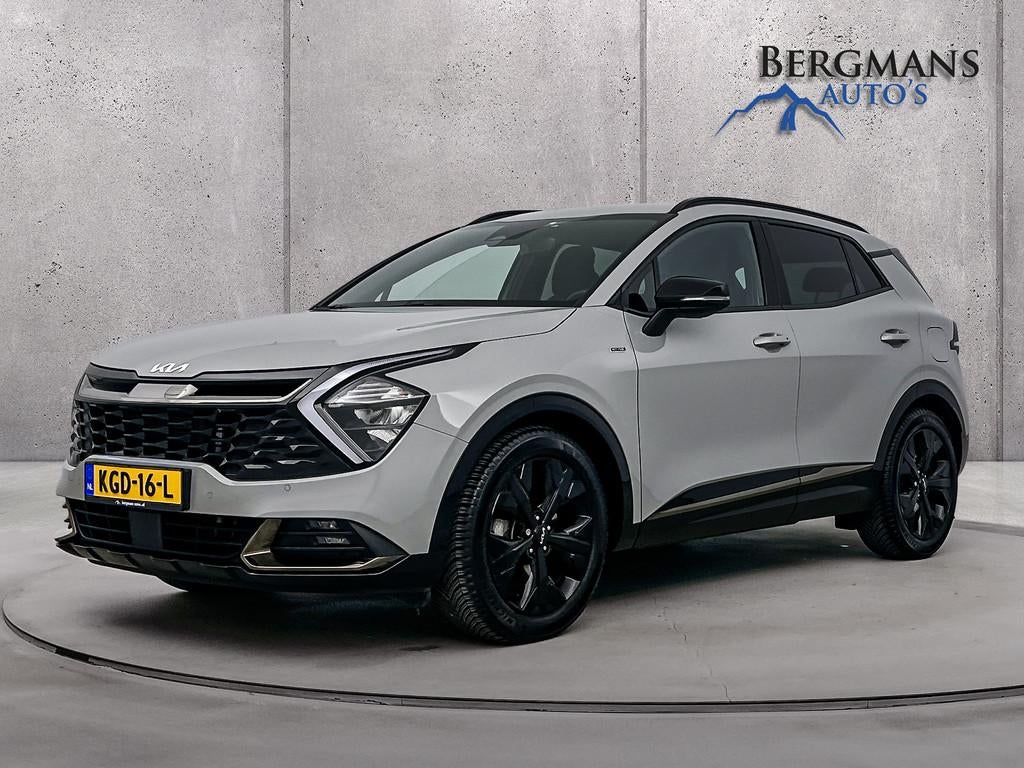 Kia Sportage - 1.6 T-GDi MHEV Dark Edition // DEALERONDERHOU, Auto's, Kia, Gebruikt, 4 cilinders, Verwarming stoelen achter, Leder en Stof