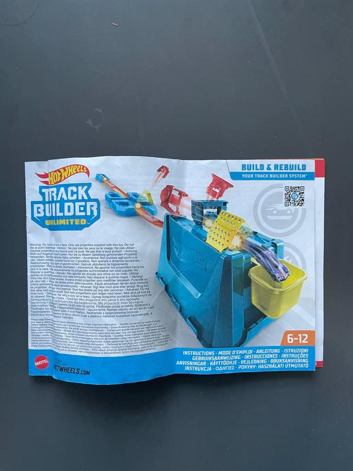 Hot Wheels Track Builder Crash Stunt Box, Kinderen en Baby's, Speelgoed | Racebanen, Gebruikt, Racebaan, Handmatig, Hot Wheels