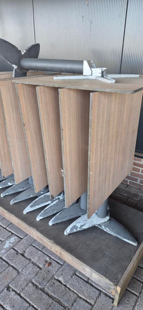 Terrastafels inklapbaar 9 stuks, Ophalen, Gebruikt, Geen, Vierkant