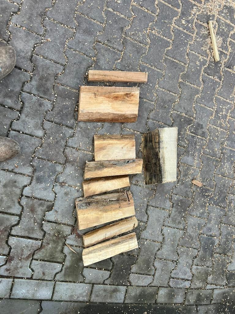 4,5kuub halfdroog eiken haardhout thuisbezorgd, Tuin en Terras, Haardhout, 3 tot 6 m³, Verzenden, Eikenhout, Blokken