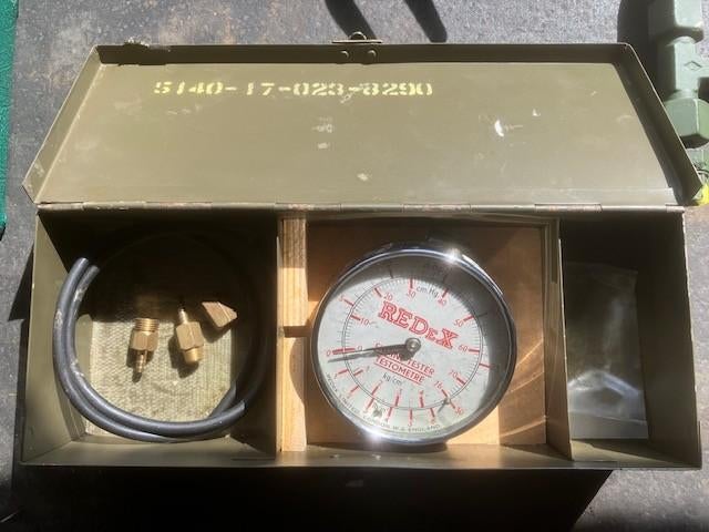 Vacuümmeter Nekaf Redex ex NL leger, Verzamelen, Militaria | Algemeen, Ophalen of Verzenden, Landmacht, Nederland, Overige typen