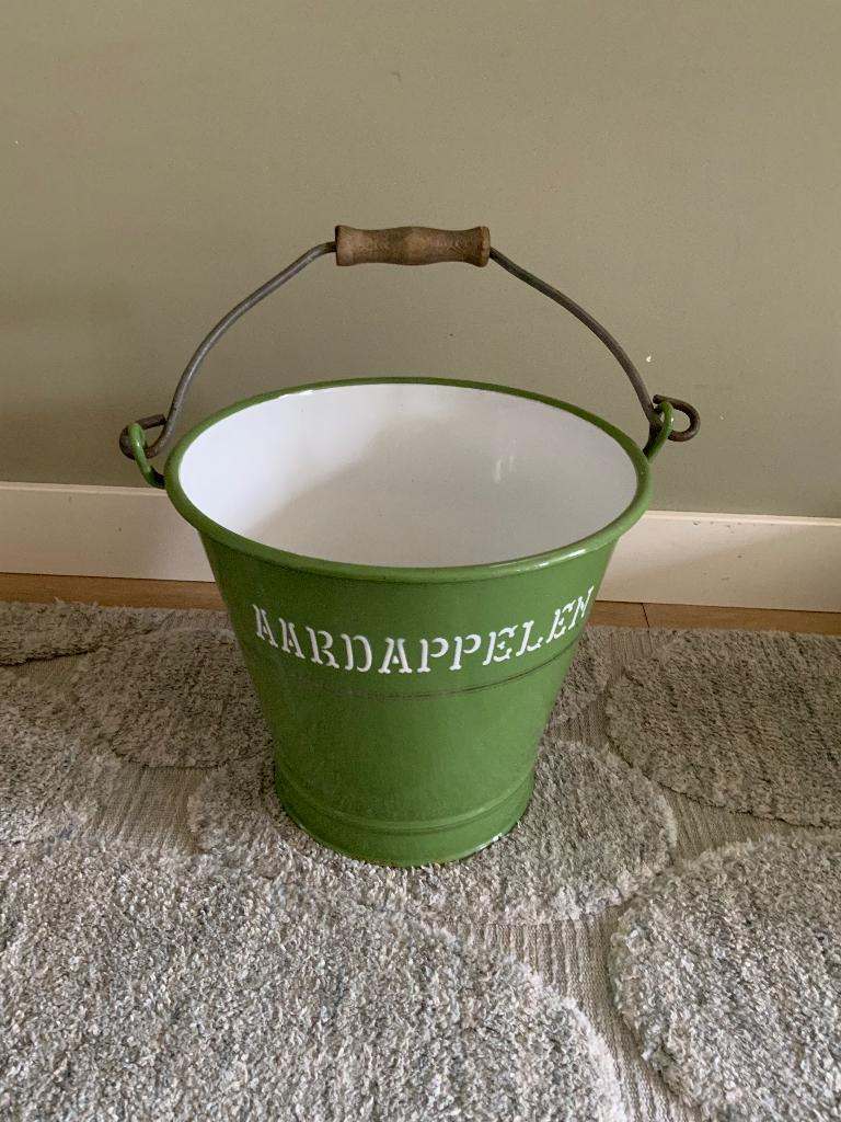 Antieke Emaille aardappelemmer, Ophalen of Verzenden