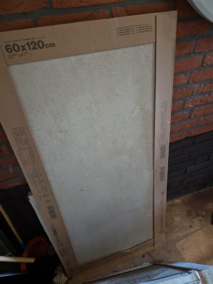 2x Vtwonen Raw Vloer- en wandtegel 60x120cm Sand, Doe-het-zelf en Verbouw, Tegels, Nieuw, Vloertegels, Keramiek, 60 cm of meer