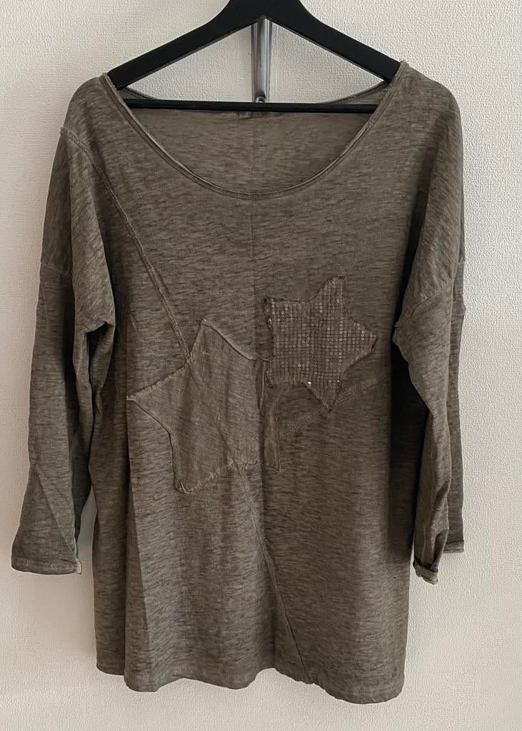 MADE IN ITALY top..mt:xl, Kleding | Dames, Tops, B, Bruin, Maat 46/48 (XL) of groter, Ophalen of Verzenden