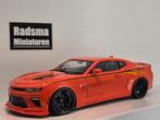 Chevrolet Super Camaro Nickey 2016 - Verlaagd + 19inch 1:18, Hobby en Vrije tijd, Modelauto's | 1:18, AutoWorld, Auto, Ophalen of Verzenden