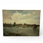 Hollandse School 20e eeuw - Rivierlandschap, Ophalen of Verzenden