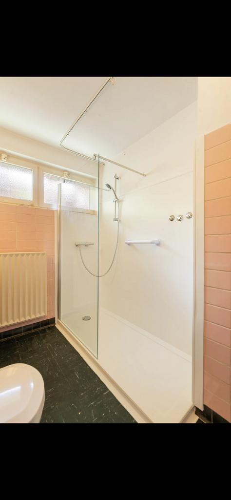 Glazen douchewand met chroom profiel, Ophalen, Zo goed als nieuw, Glas, Douche