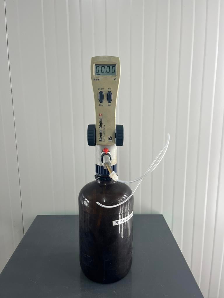 Digitale buret 50 ml – laboratorium doseerapparaat (Brand), Witgoed en Apparatuur, Thuistaps, Zo goed als nieuw, Overige merken