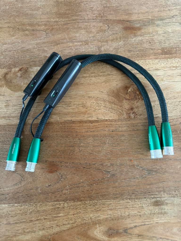 Audioquest Earth interlink XLR 0,5 meter, Ophalen of Verzenden, Zo goed als nieuw, Minder dan 2 meter, Interlink-kabel