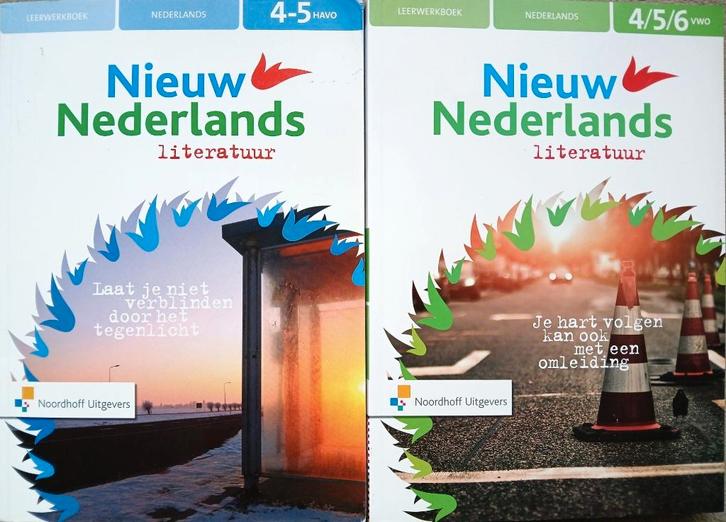 Nieuw Nederlands LITERATUUR LeerWerkboeken H/V (ALS NIEUW), Boeken, Schoolboeken, Zo goed als nieuw, Nederlands, Overige niveaus