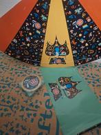 Efteling 70 Jaar Jubileum Button, Feesthoedje & Vlaggetje, Ophalen of Verzenden, Nieuw, Button of Speldje