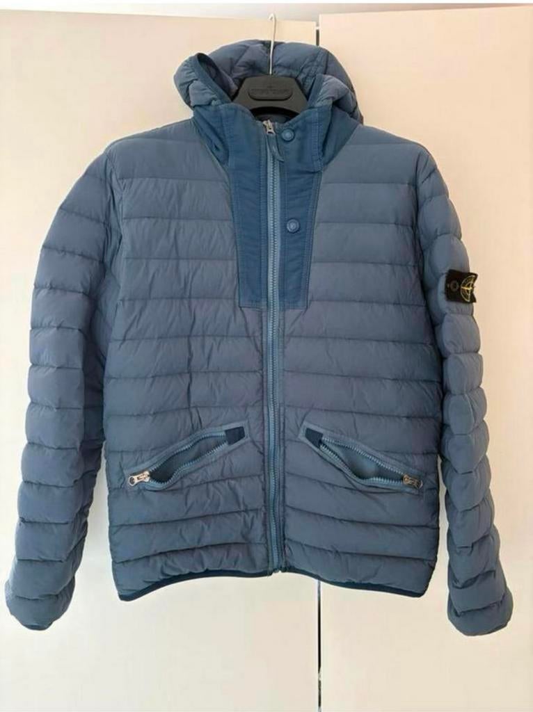 Stone Island jas maat 12/156 in Nieuwstaat, Kleding | Heren, Ophalen of Verzenden, Zo goed als nieuw, Blauw