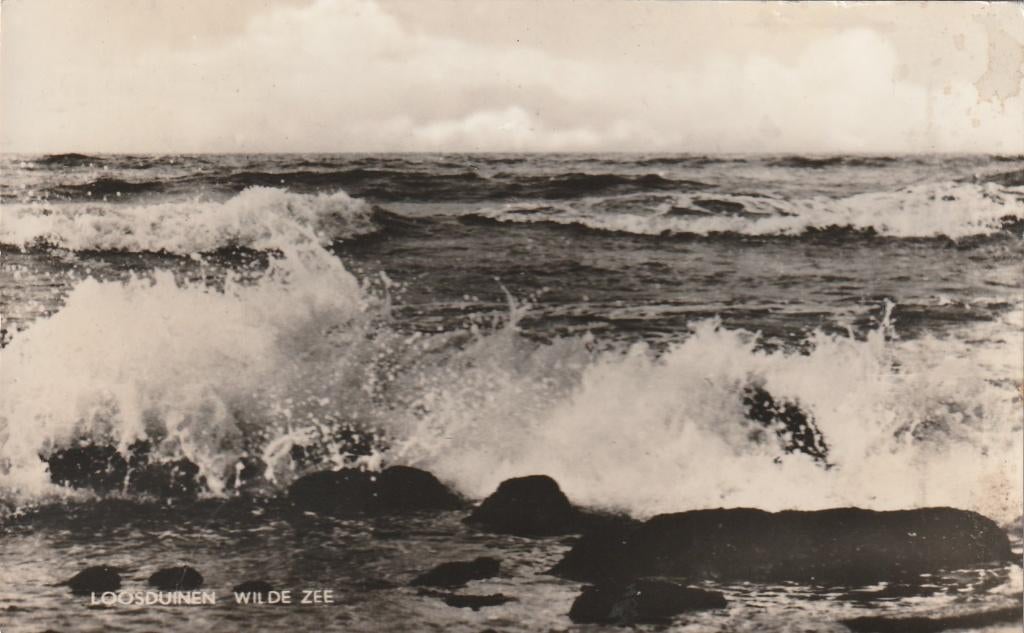 LOOSDUINEN Wilde Zee 1961, Verzenden, 1960 tot 1980, Gelopen, Zuid-Holland