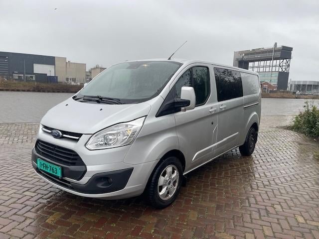 Ford Transit Custom 2.0 Tdci L2H1 Automaat - Dubbel Cabine, Auto's, Stof, 1995 cc, 4 cilinders, 14 km/l