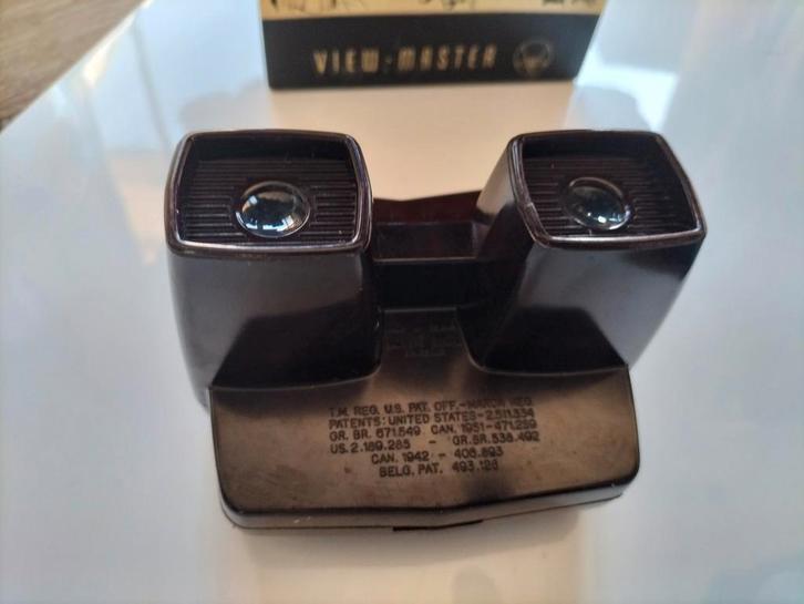 Vintage View-Master 3-D Dimension Viewer Model E met doos, Verzamelen, Overige Verzamelen, Gebruikt, Ophalen of Verzenden