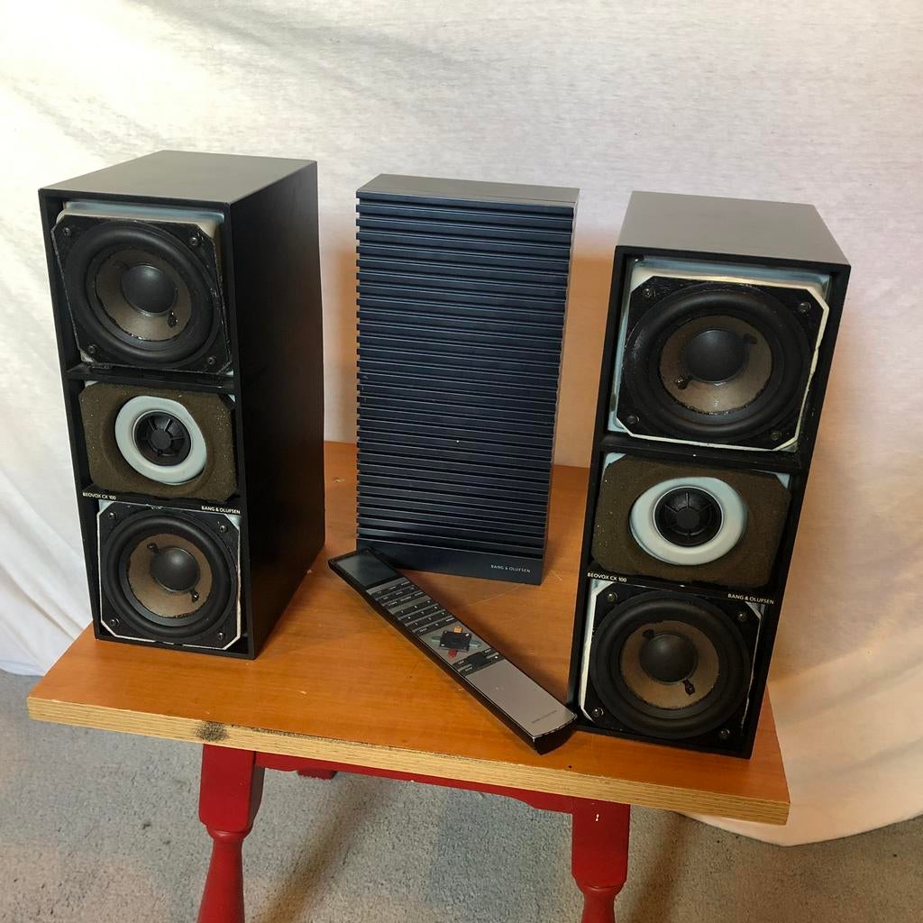 B&O CX 100 type 6343 en meer, Gebruikt, Minder dan 60 watt, Front, Rear of Stereo speakers, Ophalen