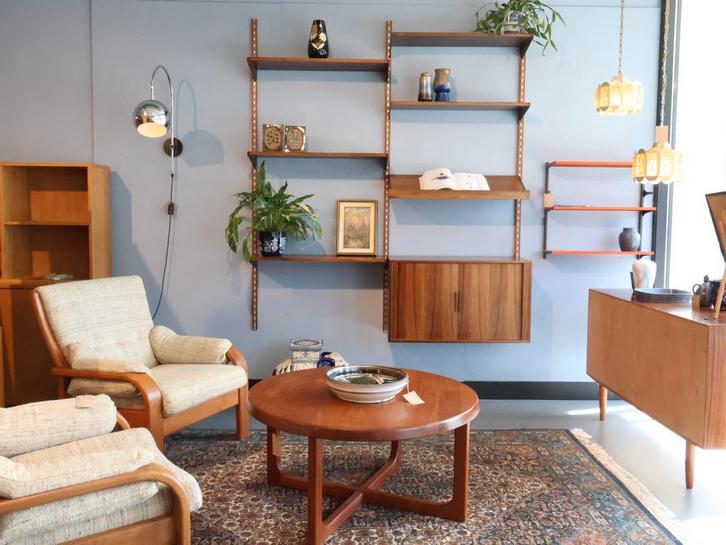 Vintage Kai Kristiansen wandsysteem palissander FM, Huis en Inrichting, Kasten | Wandmeubels, Gebruikt, Minder dan 100 cm, Minder dan 150 cm