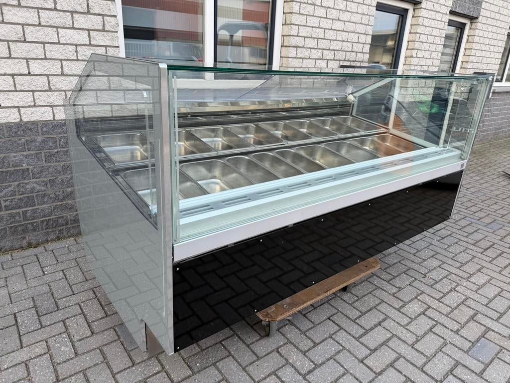 Ijsvitrine schepijsvitrine schepijs slagroommachinr, Ophalen of Verzenden, Koelen en Vriezen