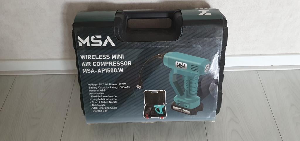 Te koop.. een draadloze MSA luchtcompressor nieuw in koffer, Ophalen of Verzenden, Nieuw